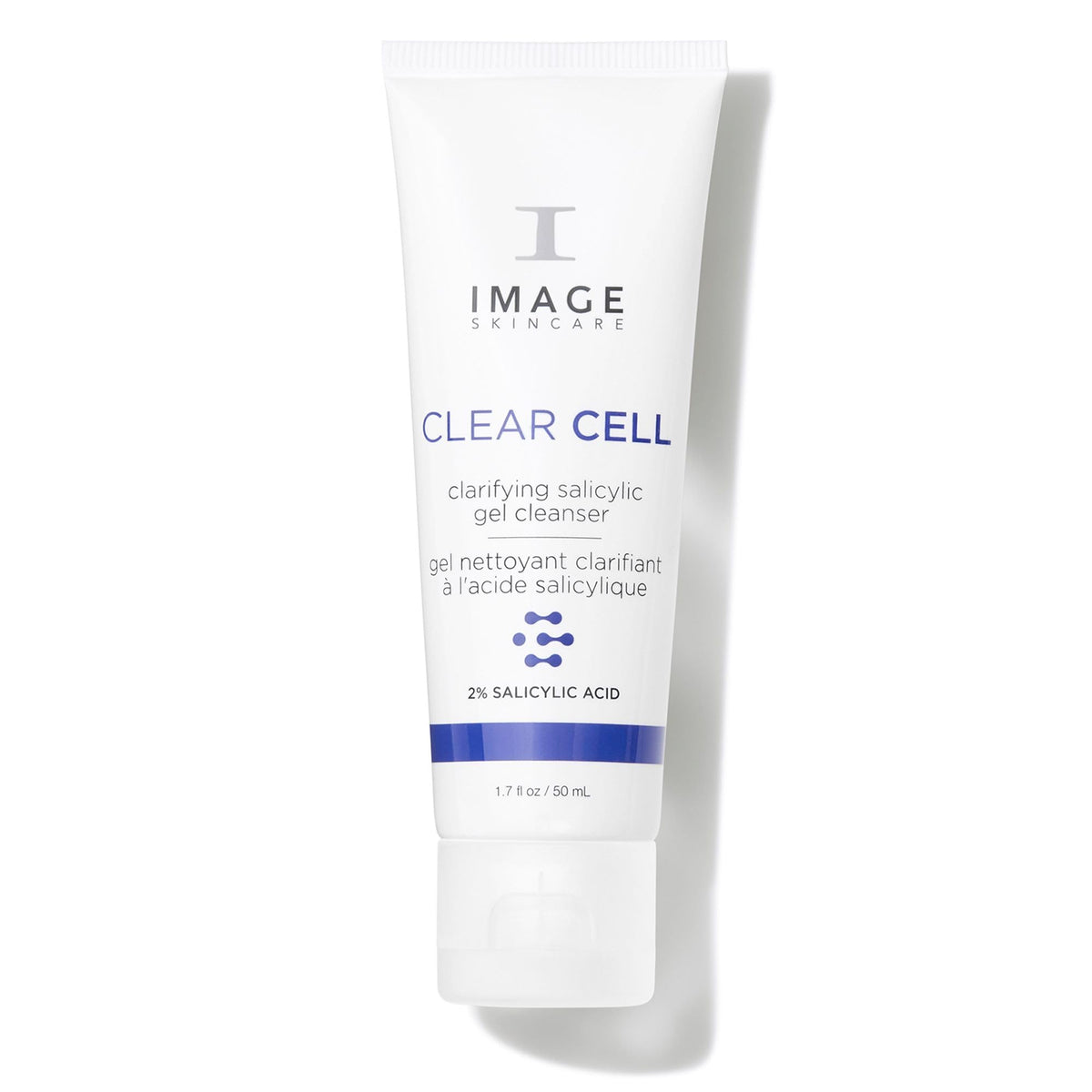 IMAGE Skincare front packaging showing cleanser bottle and benefits