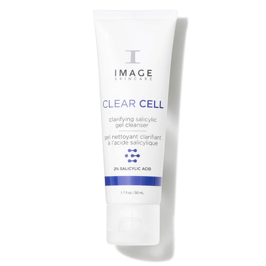 IMAGE Skincare front packaging showing cleanser bottle and benefits