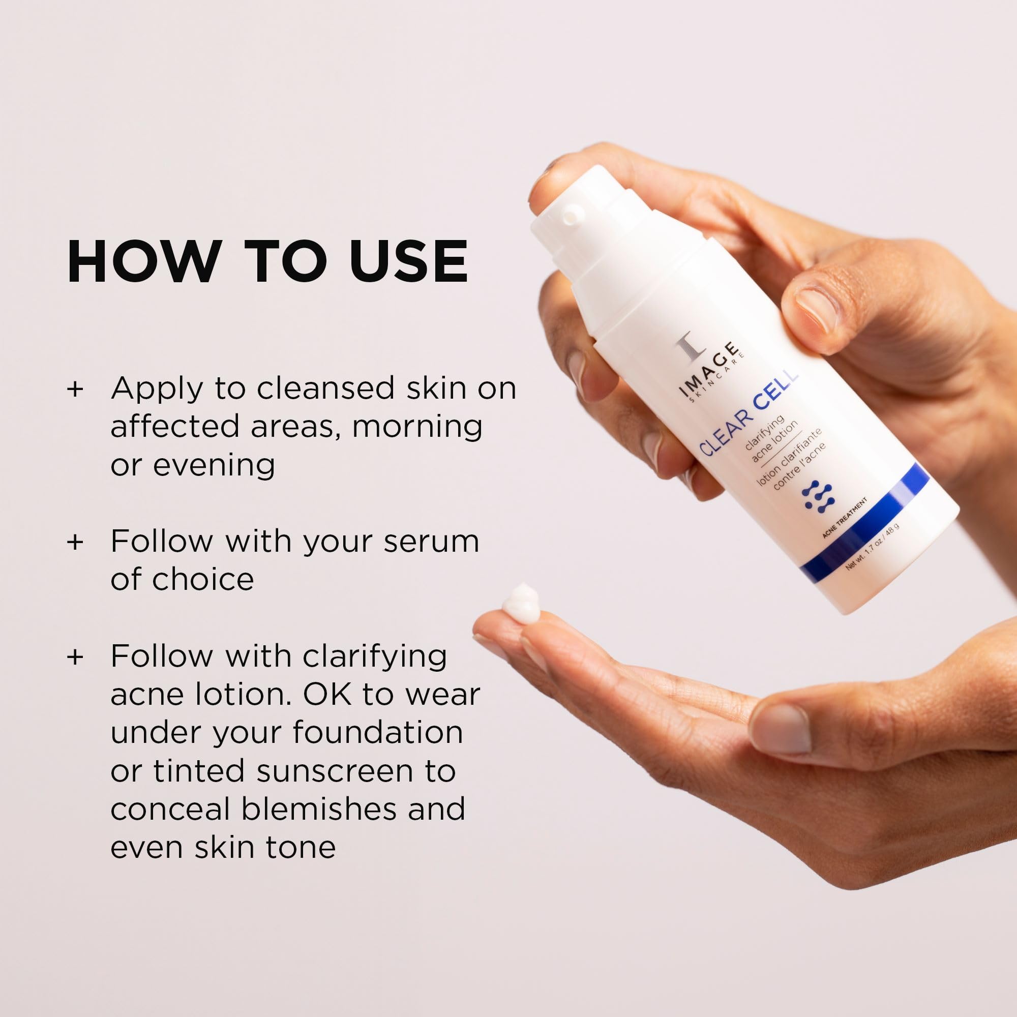 IMAGE Skincare ingredient label detail showing benzoyl peroxide