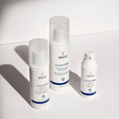 IMAGE Skincare close-up of mint and tea tree oils highlighting cooling, clarifying benefit