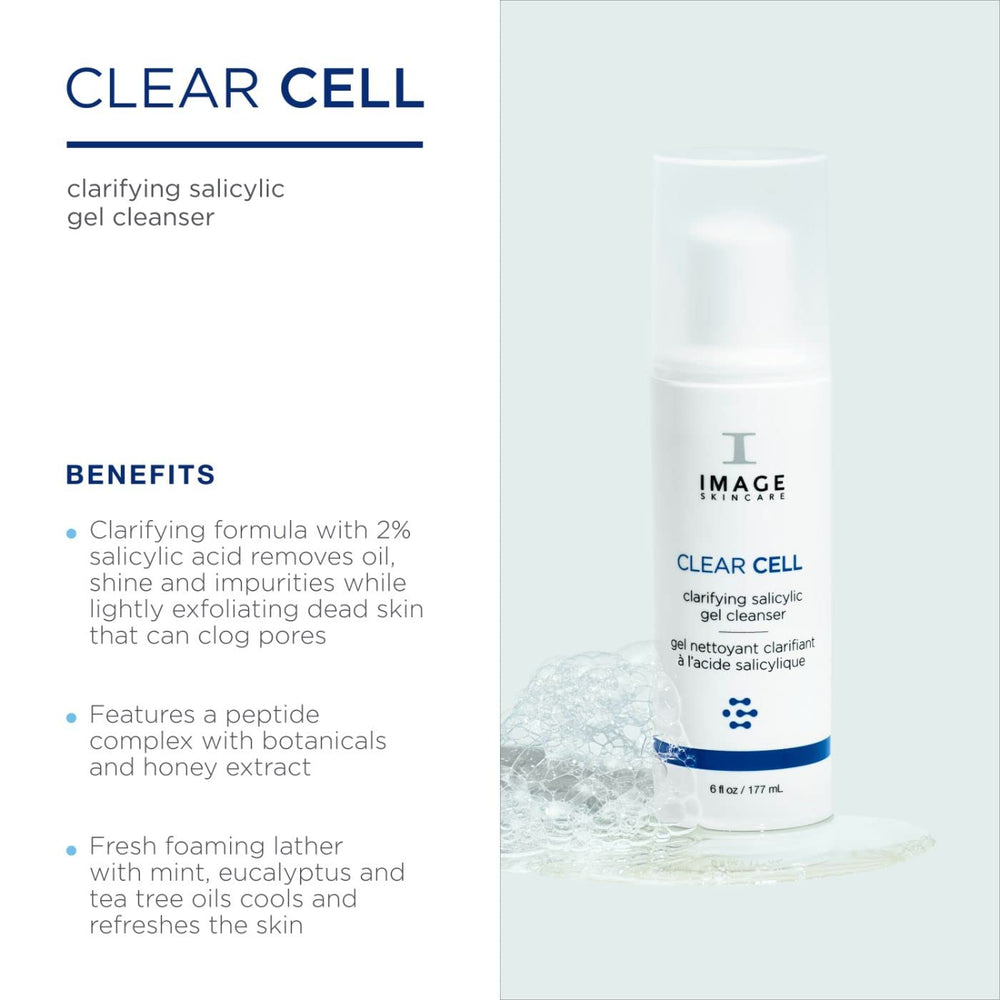 IMAGE Skincare foam closeup on hand demonstrating creamy lather and gentle cleanse