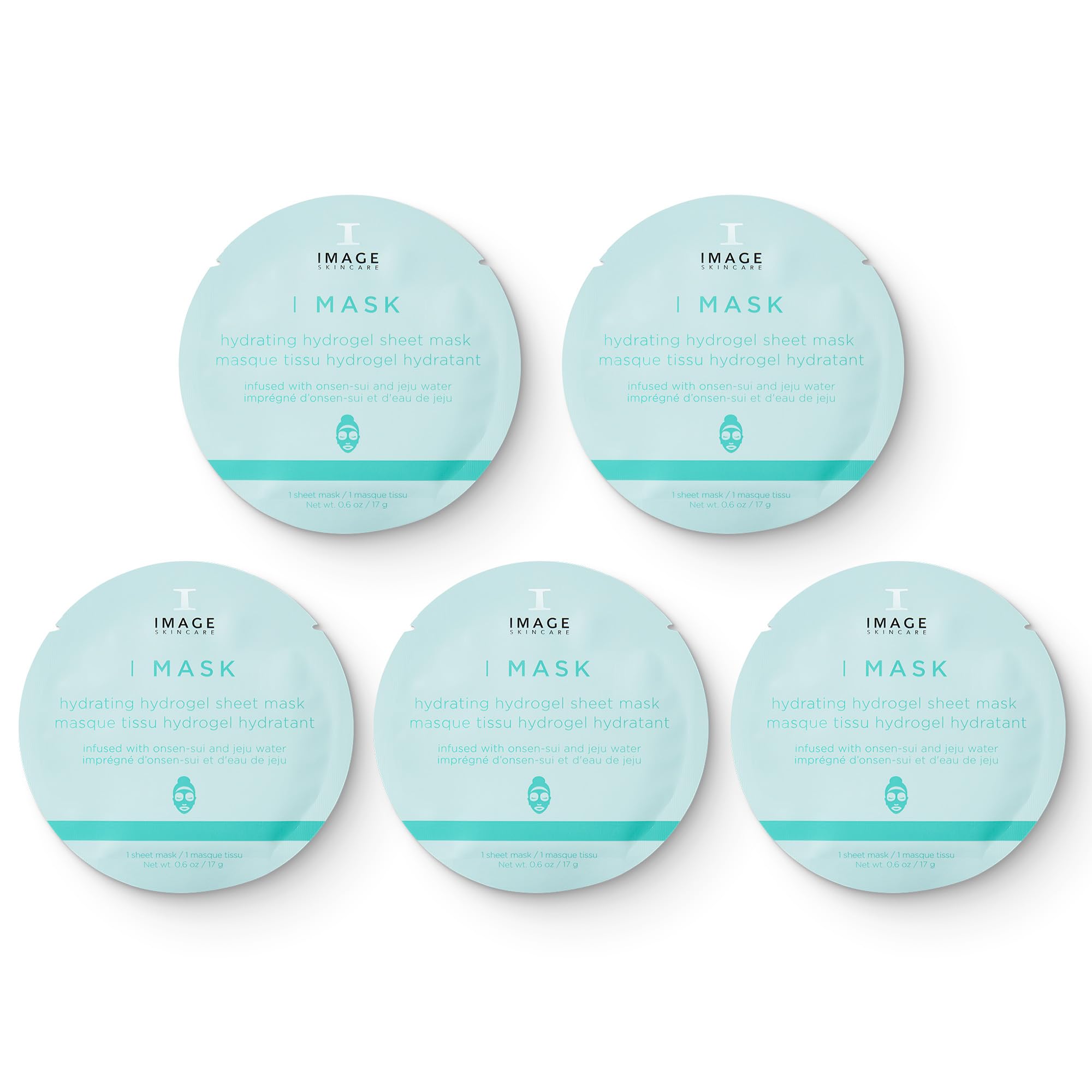IMAGE Skincare front packaging showing five-sheet mask set and benefits