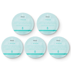 IMAGE Skincare front packaging showing five-sheet mask set and benefits