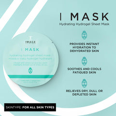 IMAGE Skincare hydrogel sheet close-up texture demonstrating serum retention