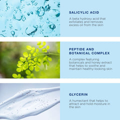 IMAGE Skincare ingredients label close-up listing salicylic acid and botanicals benefit