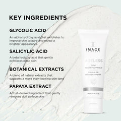 IMAGE Skincare masque with ingredient focus showing AHAs and BHAs for brighter-looking skin