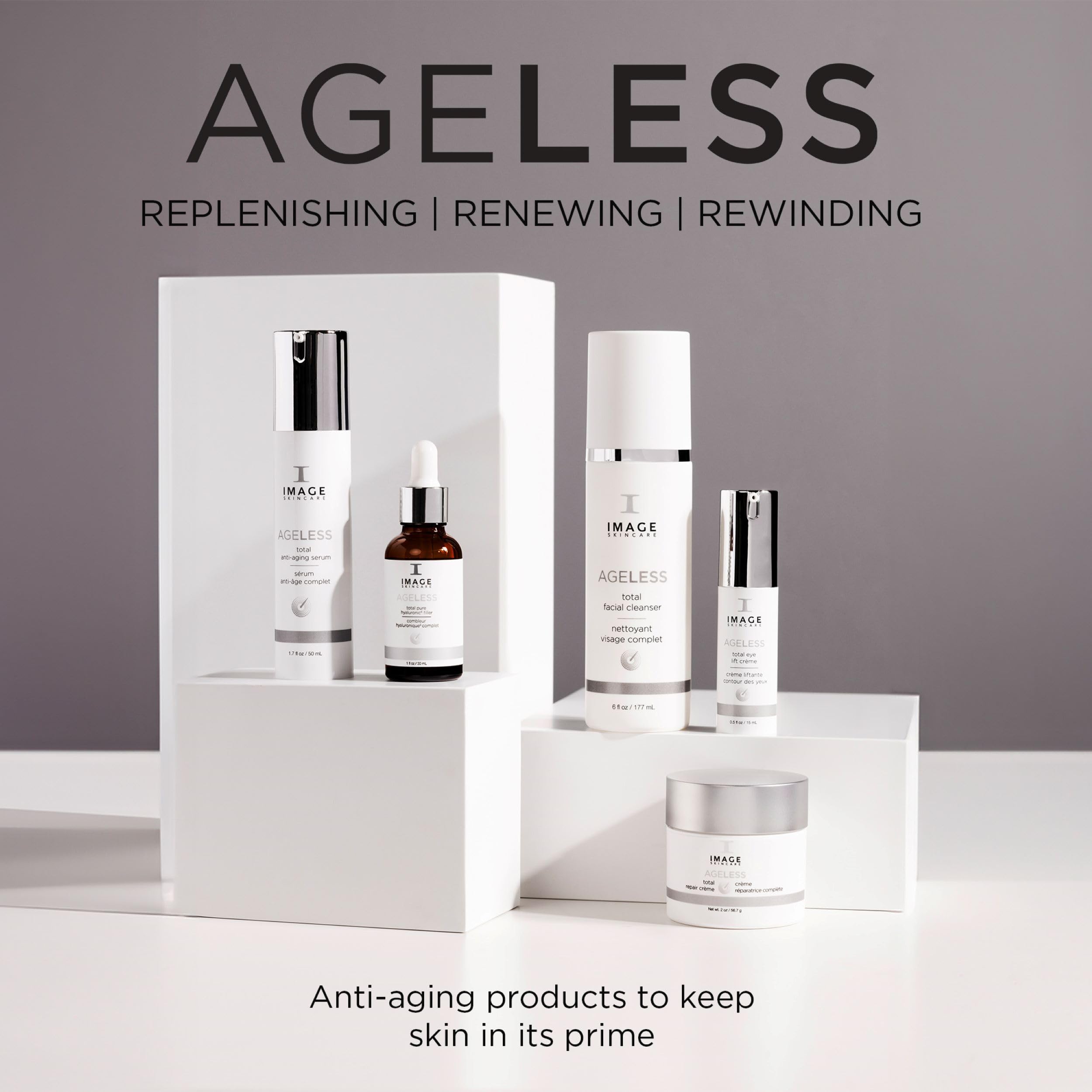 IMAGE Skincare masque on bathroom shelf in routine setting promoting professional-grade results