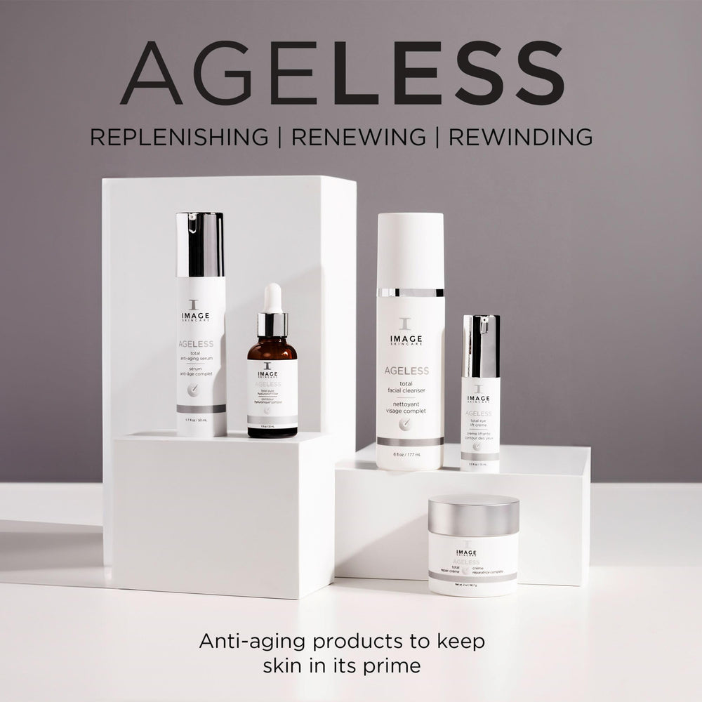 IMAGE Skincare masque on bathroom shelf in routine setting promoting professional-grade results