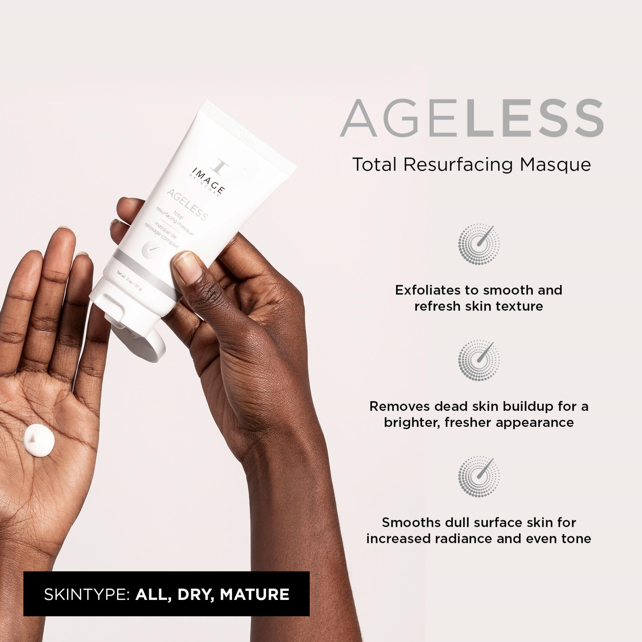 IMAGE Skincare masque texture close-up highlighting gentle micro-crystals for polished skin