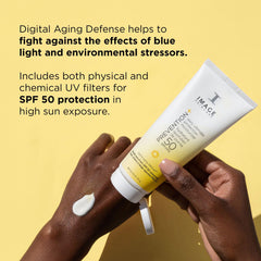 IMAGE Skincare applied on hand demo showing smooth, non-greasy coverage benefit