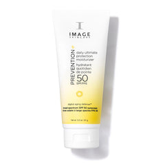 IMAGE Skincare front packaging showing SPF 50 and lightweight moisturizer benefit