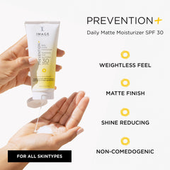 IMAGE Skincare texture close-up revealing matte, weightless finish