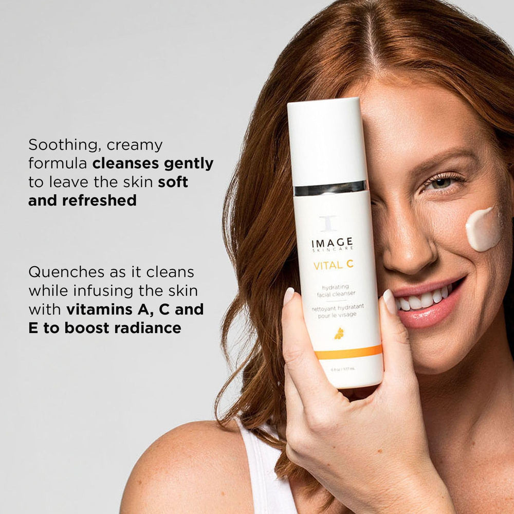 IMAGE Skincare Vital C creamy texture close-up demonstrating hydrating feel