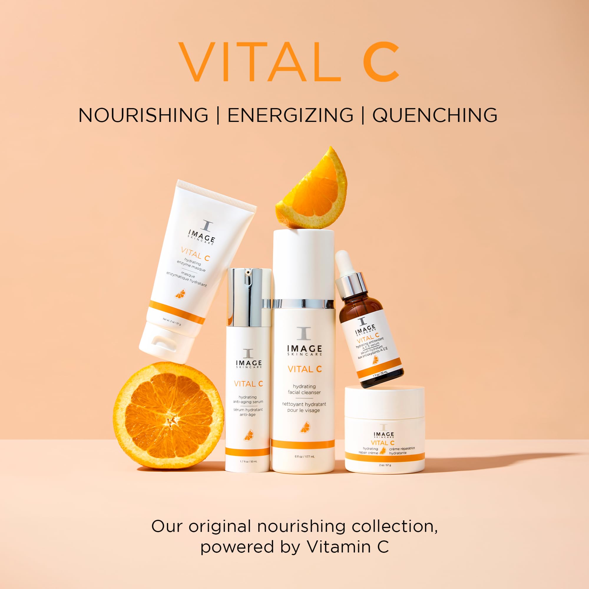IMAGE Skincare before and after illustration showing reduced look of fine lines and puffiness benefit