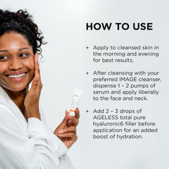 IMAGE Skincare applied to hand demonstrating quick absorption and hydration