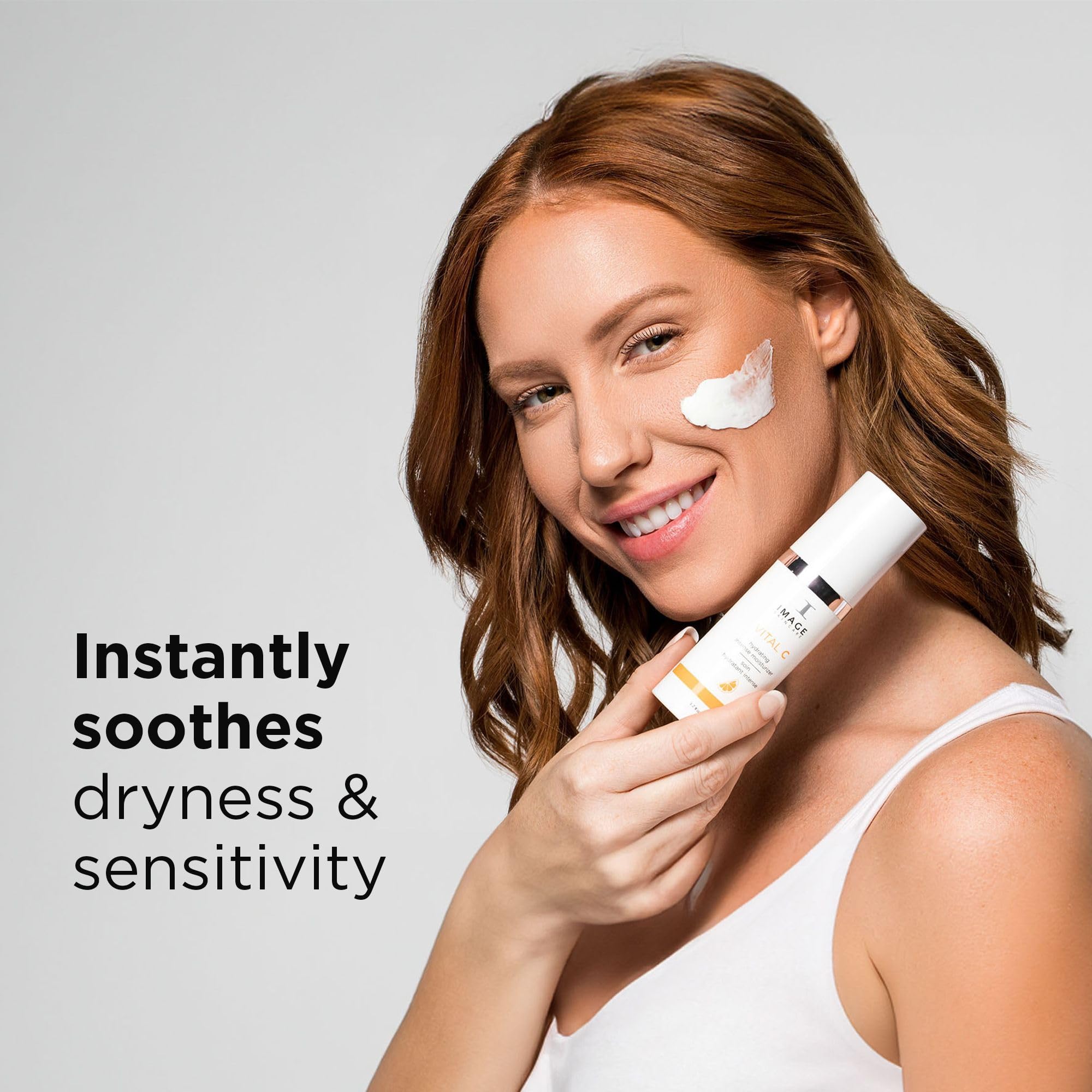 IMAGE Skincare open tube top view emphasizing easy-dispense applicator