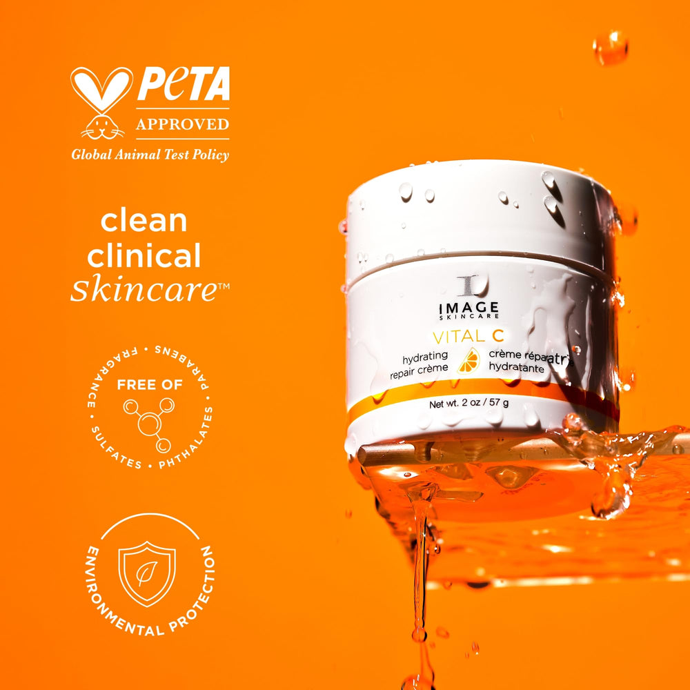 IMAGE Skincare label close-up detailing active vitamins and benefits for skin tone