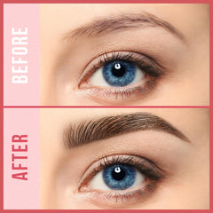 iMethod blonde micro-fork tip closeup creating hair-like strokes for natural brow texture