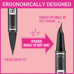 iMethod brown swatch on skin showing true color match and lasting payoff