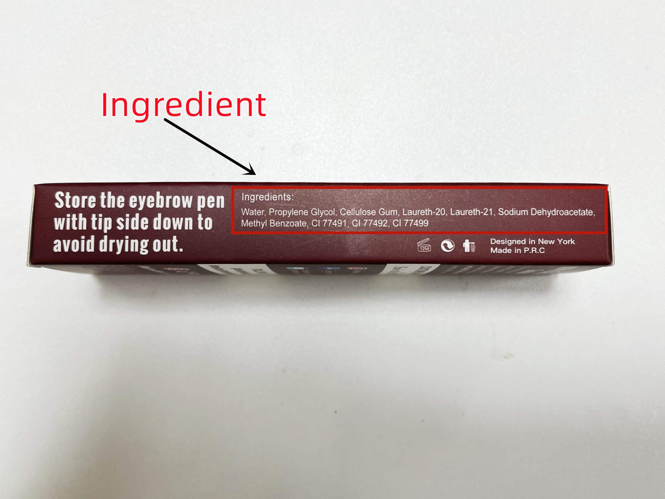 iMethod eyebrow pen application in progress on brow demonstrating precise control benefit