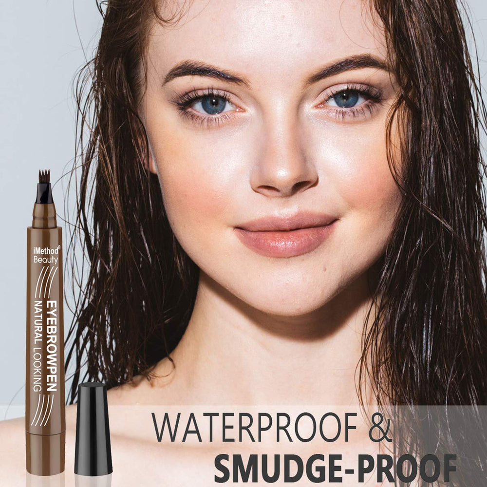 iMethod eyebrow pen cap and storage position illustrating tip protection benefit