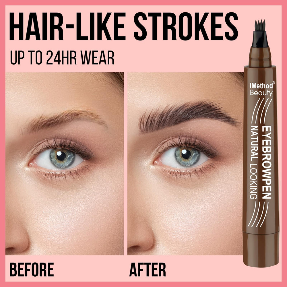 iMethod close-up of four-fork tip illustrating precise hair-like stroke capability