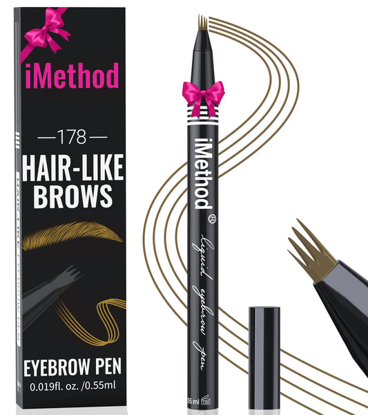 iMethod eyebrow pen front packaging showing compact design and color