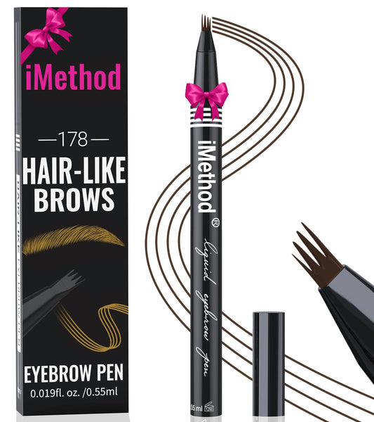 iMethod eyebrow pen front packaging showing product and color benefit
