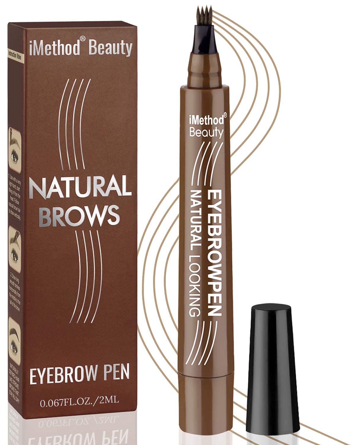 iMethod eyebrow pen front packaging showing product and shade information for clear choice