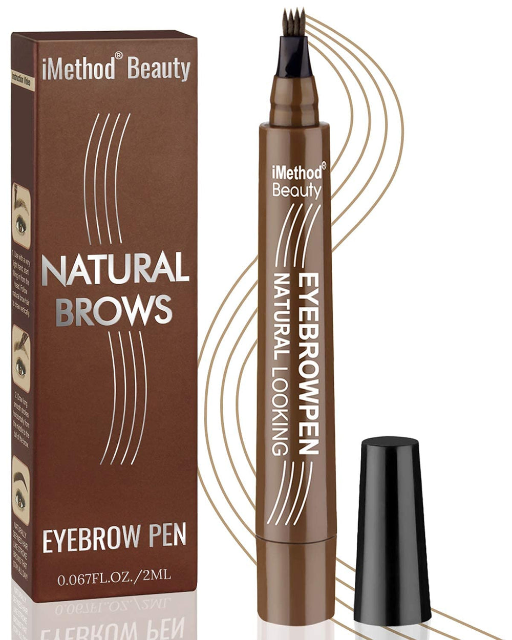 iMethod eyebrow pen front packaging showing product and shade information for clear choice