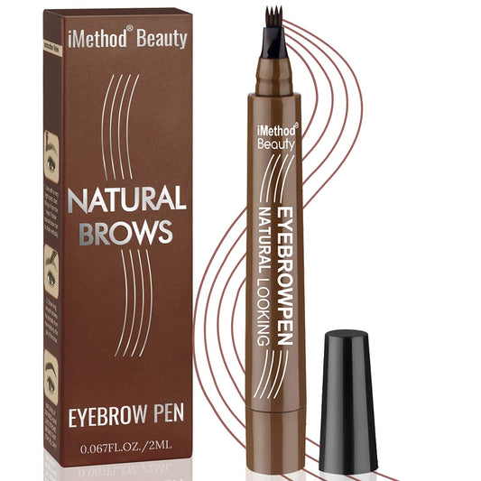 iMethod eyebrow pen front packaging showing product benefits and compact design