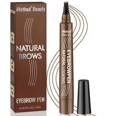 iMethod eyebrow pen front packaging showing brown shade and 3ML benefit