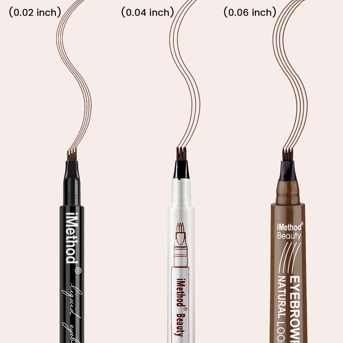 iMethod eyebrow pen ink flow detail demonstrating smooth consistent application benefit