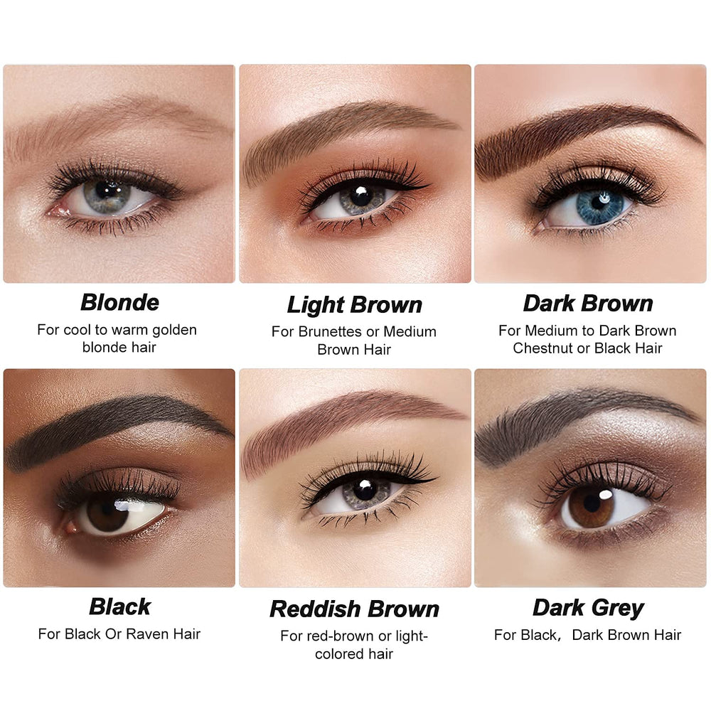 iMethod eyebrow pen light brown swatches on skin showing medium brown blending capability
