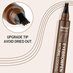 iMethod fork tip close-up highlighting precise hair-like strokes benefit