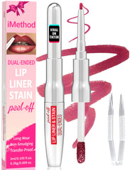 iMethod front packaging showing product and mauve shade benefit: durable daily color