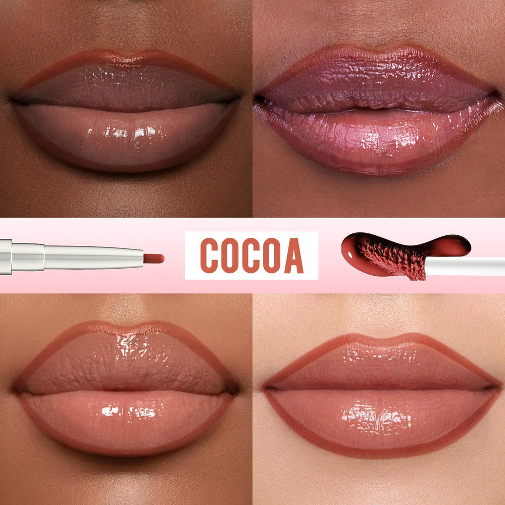 iMethod lip stain held in hand to show size and travel-friendly benefit