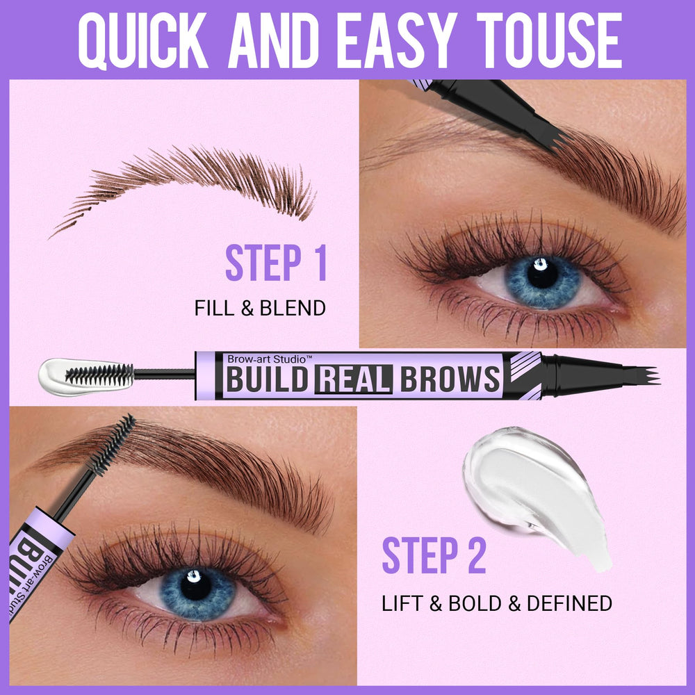 iMethod product packaging and shade label showing dark brown match benefit