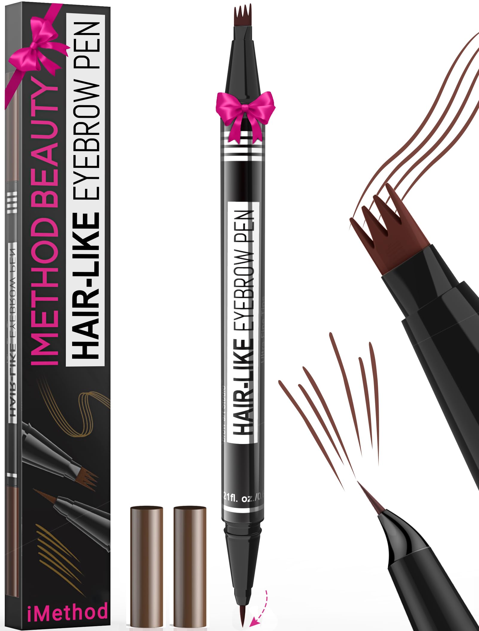iMethod pen front view showing compact dual-ended design and portability