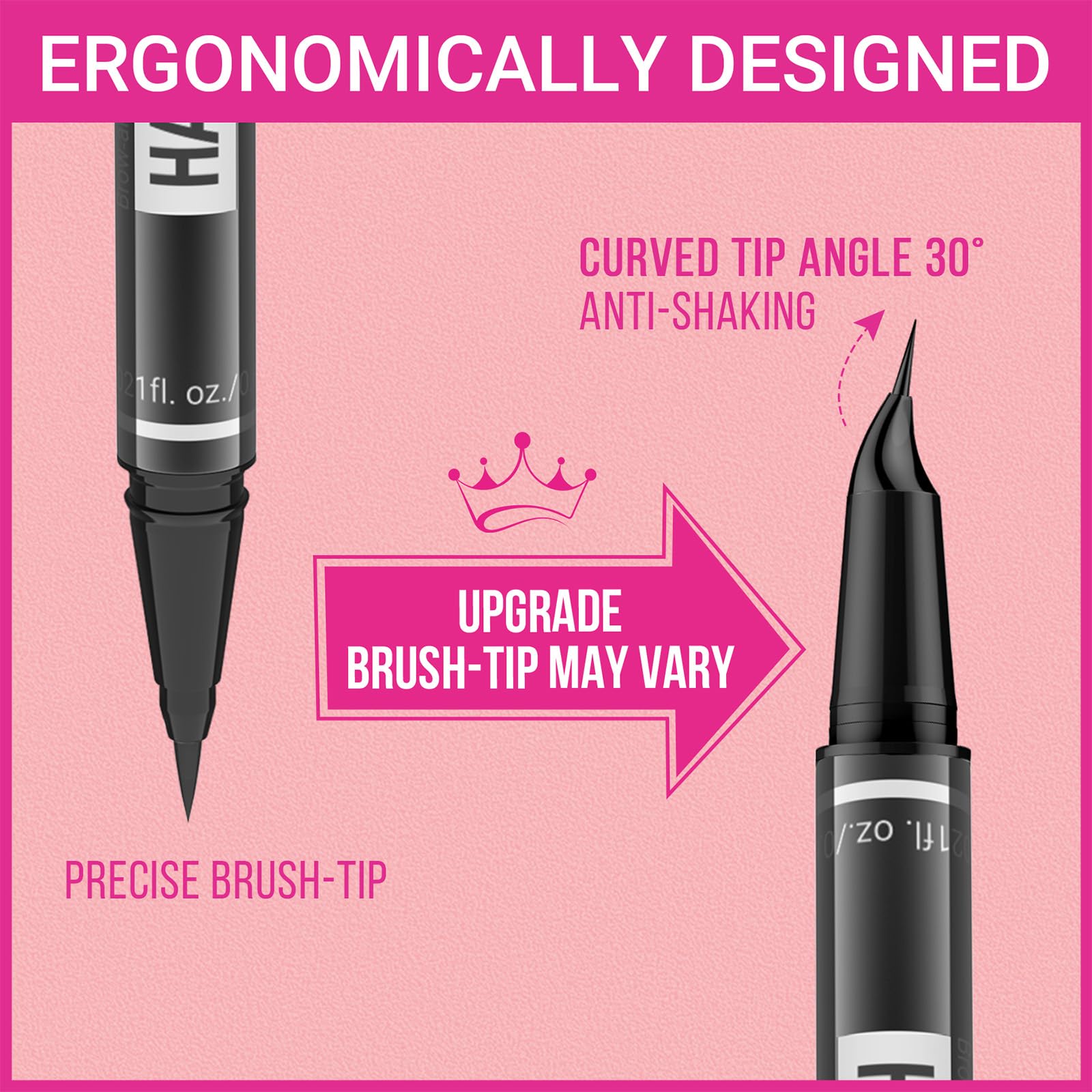 iMethod gel texture applied on a brush illustrating smooth, non-drying pigment benefit