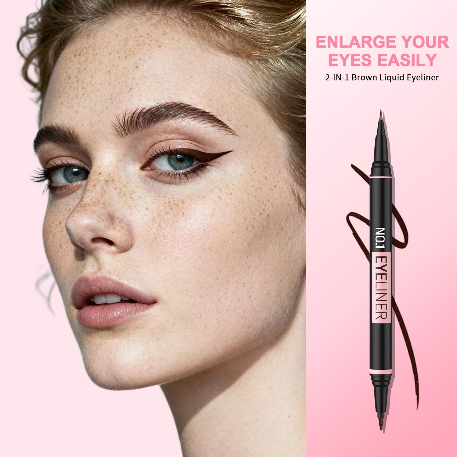 iMethod black ink texture swatch demonstrating matte, long-wearing coverage