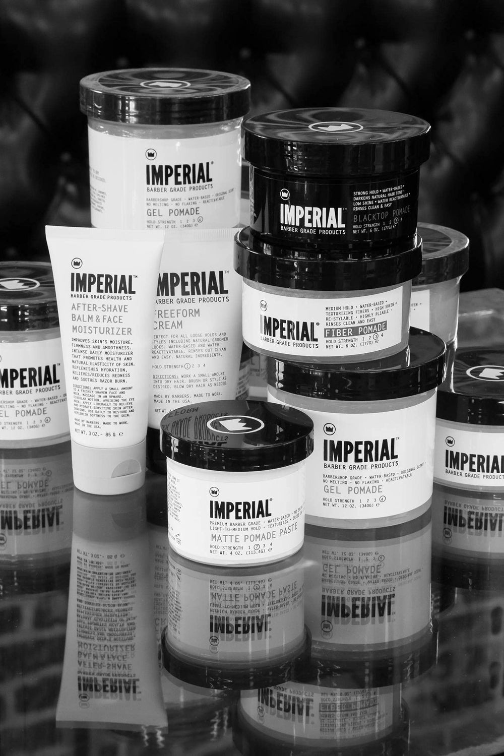 Imperial Barber finished hairstyle lifestyle shot showing natural no-shine look