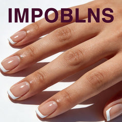IMPOBLNS lifestyle shot with spring outfit, showcasing pretty manicure for events