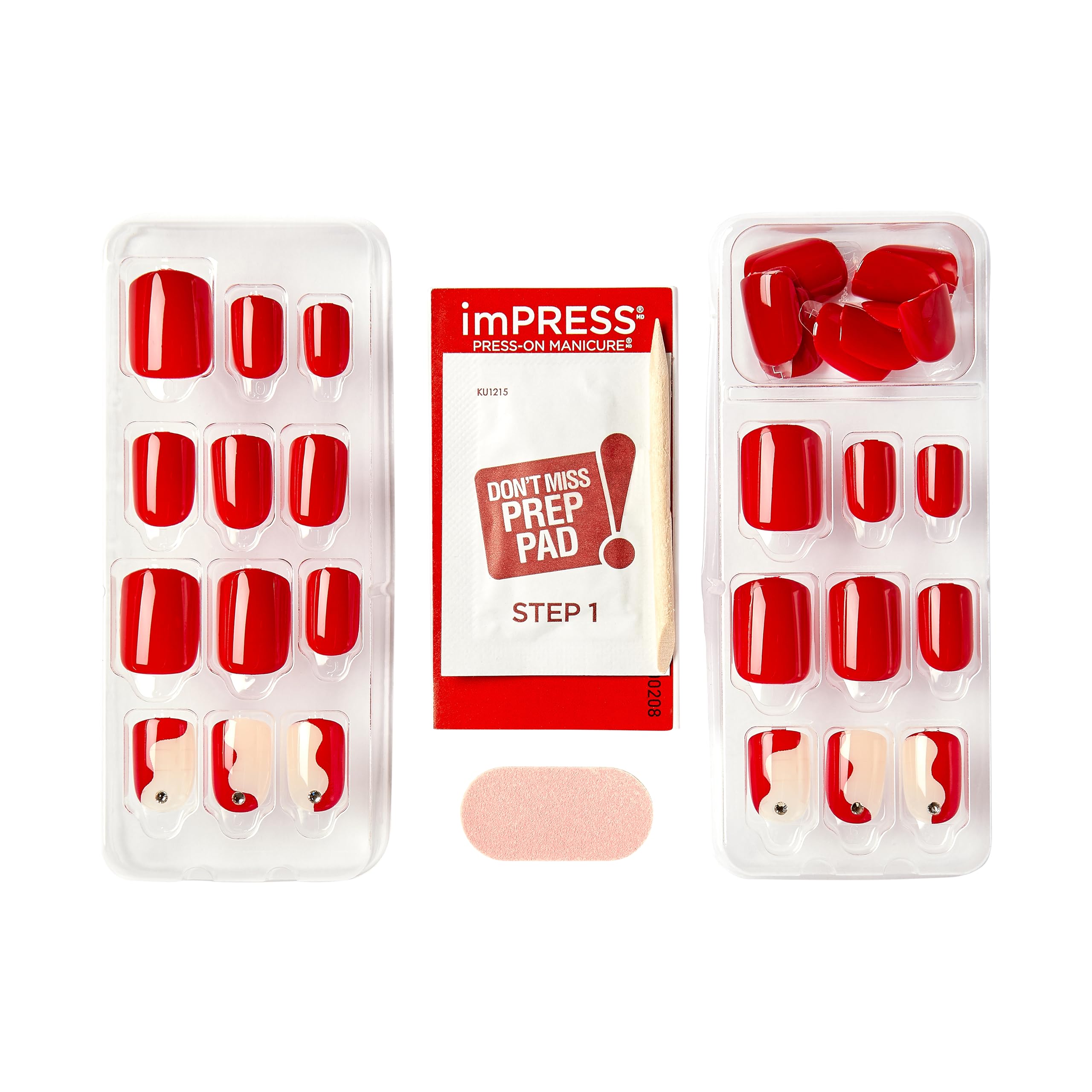 imPRESS side profile close-up showing thin comfortable nail thickness for natural feel