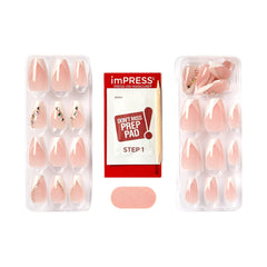imPRESS kit contents with prep pad, mini file, and manicure stick for complete prep