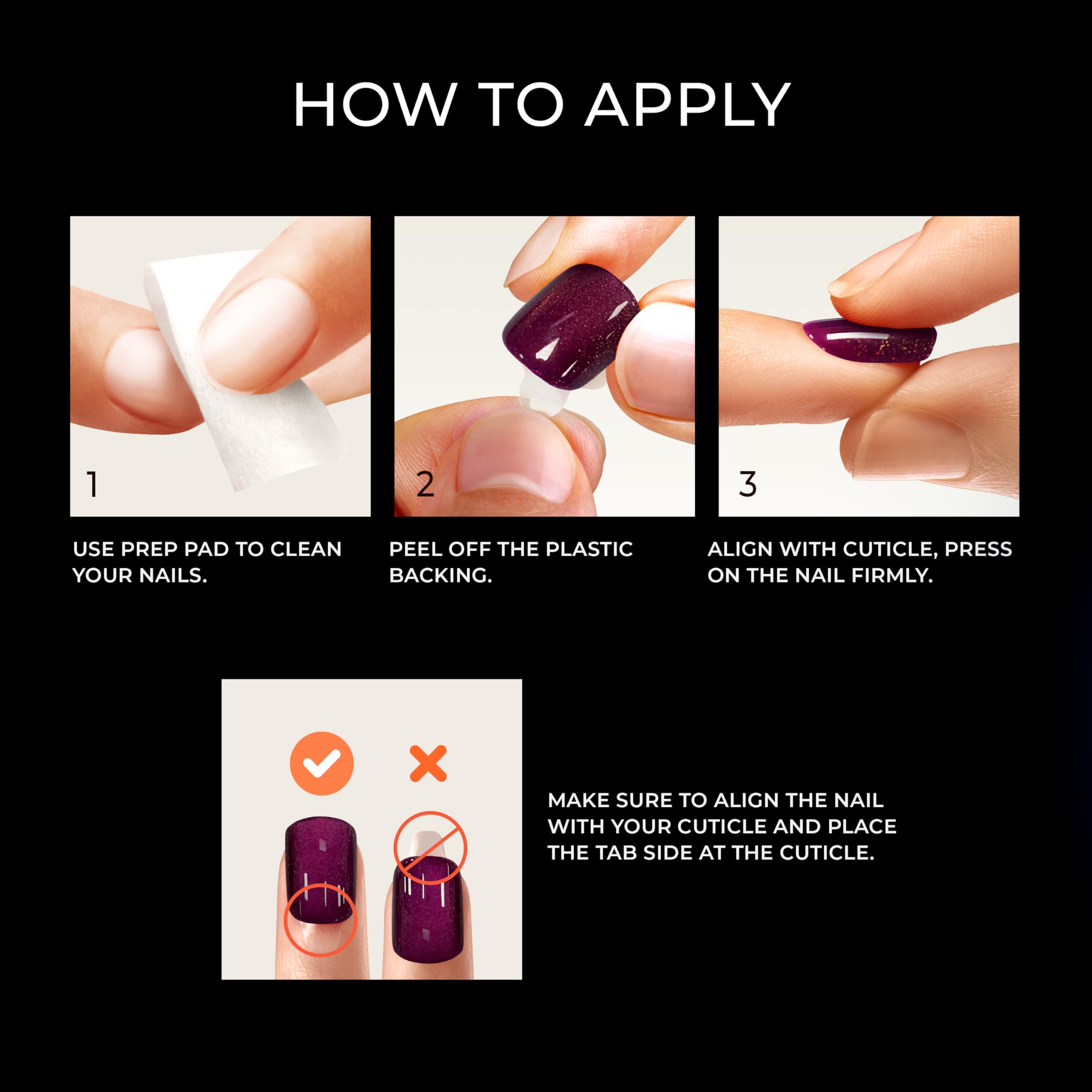 imPRESS nails held in hand to show scale and short oval length for natural-looking manicure