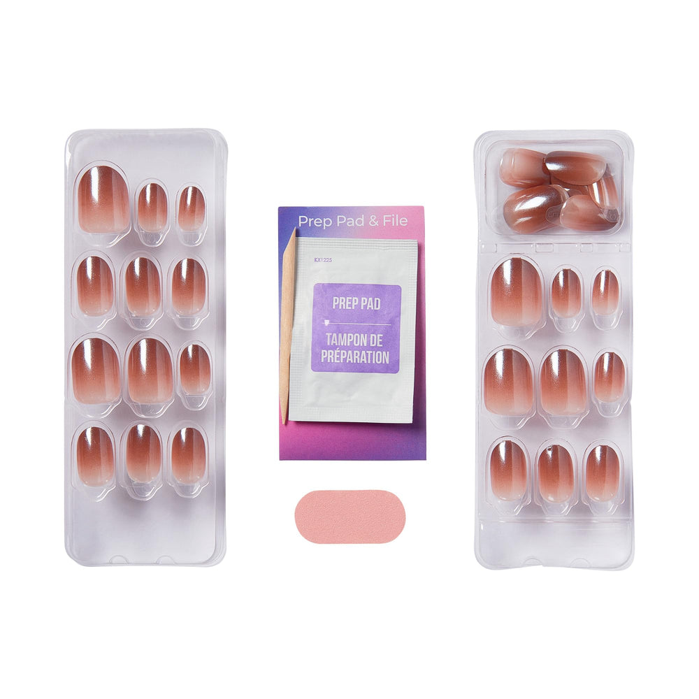 imPRESS spread of 30 nails showing available short sizes for precise fit