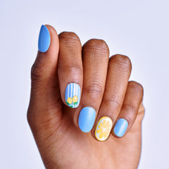 imPRESS Cherie laid out 30 nails top view showing size variety for a perfect fit