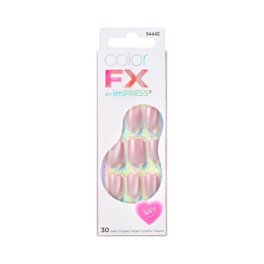imPRESS Cherished front packaging showing pink gradient and 30 nails, easy glam