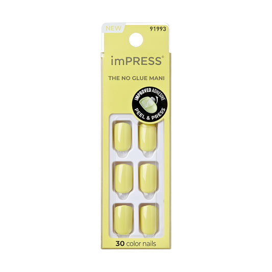 imPRESS front packaging showing 30 nails and tools for instant mani